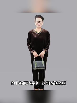 宽松修身,民族风金丝中老年女装,圆领V领任你选! #宽松修身款 #金丝中老年装 #圆领V领装 #金丝女装 #中老年女装