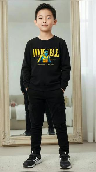 秋冬保暖不愁,潮酷无敌少侠加绒卫衣! #粉彩风 #百大春装出道了 #无敌少侠 #马克 #漫画