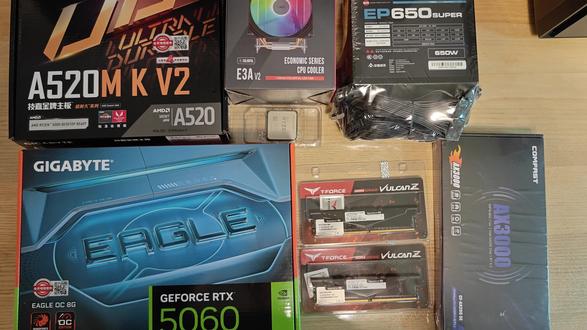 给粉丝装一台5600+RTX5060游戏小主机 #电脑 #diy电脑 #5600 #5060显卡 装机需求加V laotangvv2020