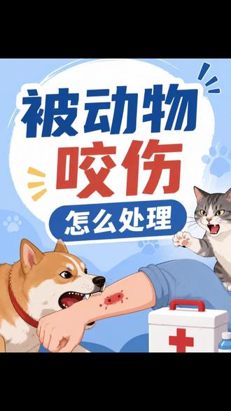 被动物咬伤!要怎么紧急处理?#安全 #猫狗 #动物咬伤 #深圳市安全志愿者联合会