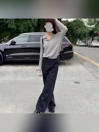 2025早秋新款懒惰风松弛感出游穿搭靓丽小衫高级感百搭休闲裤套装#女套装穿搭