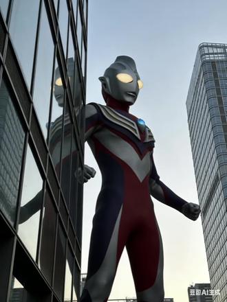 巨物奥特曼ai口令p图制作教程来啦#umoc #迪迦奥特曼 #奥特曼oc #豆包ai #豆包P图已经nextlevel了