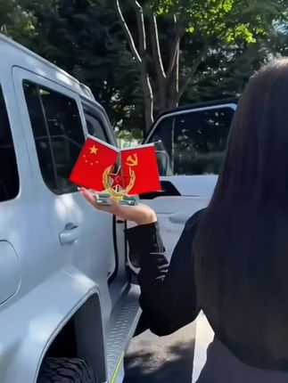 新款双面红旗摆件,多种款式可选,放车里,书房里都可以,红红火火,旗开得胜,正能量满满!#红旗 #车载摆件 #汽车好物
