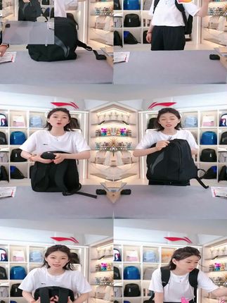 #品牌旅行包 #双肩包推荐  ,LI-NING/李宁李宁双肩包大容量书包初中高中大学生书包旅行通勤包
