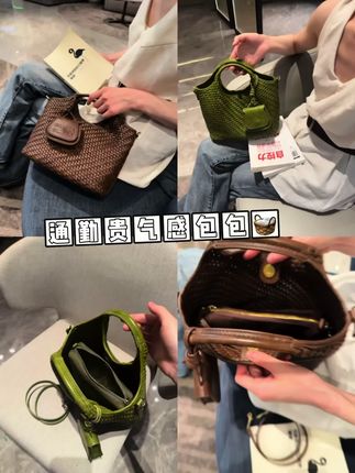 哦莫✨ 是被问🔗的手工编织菜篮子包包#包包不重样 #包包推荐 #种草 #小众设计感