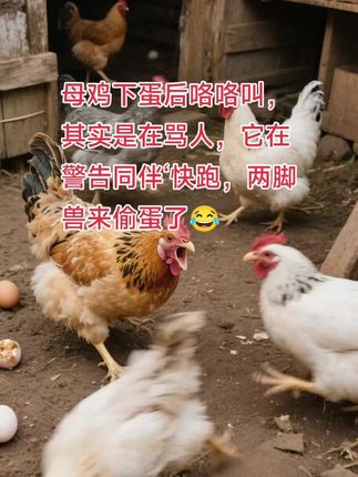 母鸡下蛋后咯咯叫,其实是在骂人,它在警告同伴‘快跑,两脚兽来偷蛋了#自然万物都是宝物 #我的乡村生活 #我的农村生活 #生态散养土鸡蛋 #乡村田园生活