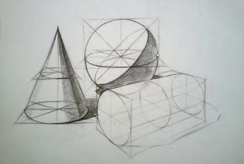 9-15 圆锥圆柱与圆球-线条加工1