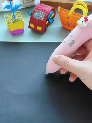 这么神奇的#3D立体画笔 你见过吗?在空气中就能画,想要什么画什么,孩子太喜欢了#3D打印笔 #益智玩具 #手工diy#3d打印玩具