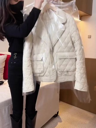 短款轻薄棉衣棉袄袄通勤风保暖棉衣韩版秋冬季显瘦外套棉服女#百搭外套#谁穿谁好看#遮肉显瘦 #棉衣棉服 #不挑年龄不挑身材