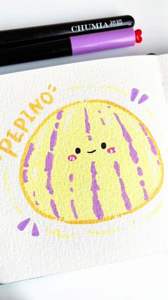 一分钟画软萌紫皮人参果 | 丙烯马克笔教程
萌浅紫人参果来啦🍈
丙烯马克笔新手也能轻松画~
奶呼呼的紫纹超治愈,几步就能搞定
快拿起笔一起画可爱的水果叭✨
#丙烯马克笔教程 #治愈 #可爱水果手绘 #简笔画教程#解压