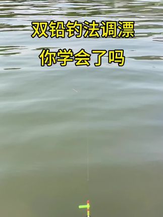 双铅钓法调漂你学会了吗?防走水避杂鱼,非常灵敏#钓鱼 #双铅钓法 #双铅调漂方法 #双铅线组