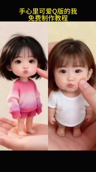 #也太可爱了吧 手掌心里的小可爱 ai我可爱的一面 做同款#剪映 #ai我可爱的一面 #ai特效 #萌宝ai 上热搜