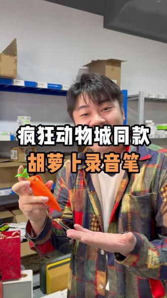 捡个便宜!疯狂动物城同款的胡萝卜录音笔 能录音还能写字 这小玩意太有意思了哈哈哈