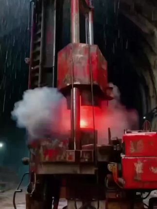 又稳又准!风雨无阻的“老伙计”,才是工地进度最可靠的保障。#打桩机 #基建狂魔 #施工现场#工匠精神