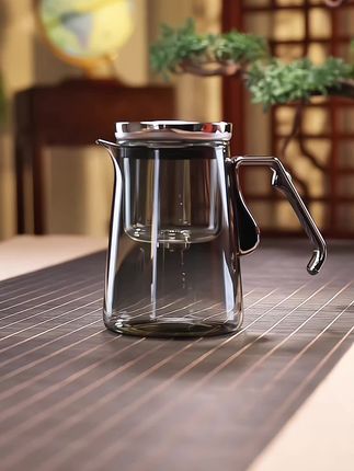 飘逸杯泡茶壶一键茶水分离无杆磁吸玻璃泡茶具高端办公泡茶杯家用#泡茶杯#泡茶壶#茶水分离杯 #茶具#茶生活