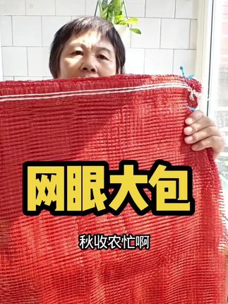 秋收装玉米蔬菜啥的 ,都可以准备这款尼龙网眼袋,加大尺寸,透气不闷,非常好用,关键价格也很划算#尼龙袋#编织袋#玉米编织袋#网眼袋#居家好物
