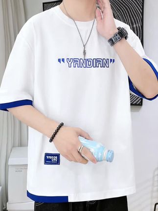 港风短袖T恤#男生穿搭 #短袖推荐 #学生短袖t恤