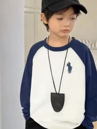 男女童纯棉长袖T恤衫#春秋新款 #童装上新 #童裝 #高端童装 #品牌童装