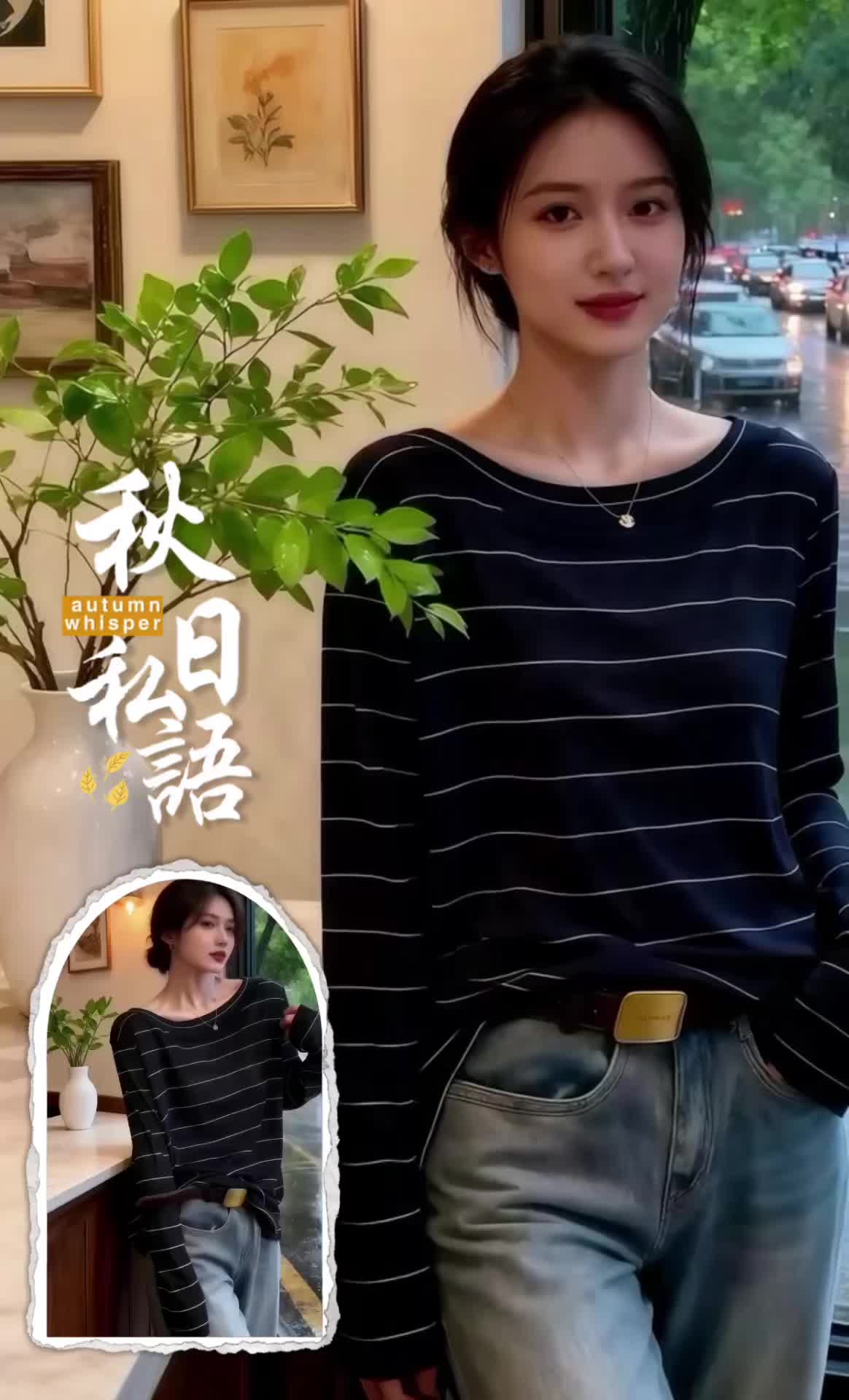 宝子们!欧洲站2025早秋新款条纹长袖T恤来咯~这软糯的质感,像被云朵轻轻抱住,宽松版型对各种身材都超友好。经典条纹永不过时,当内搭叠穿,或是单穿配牛仔裤,都能轻松拿捏早秋氛围感。不管是通勤赶地铁,还是和朋友逛吃逛吃,它都能让你又美又自在,妥妥的秋季打底宝藏单品,闭眼入不踩雷! #条纹控 #早秋穿搭 #春秋穿搭 #慵懒风穿搭 #百搭上衣