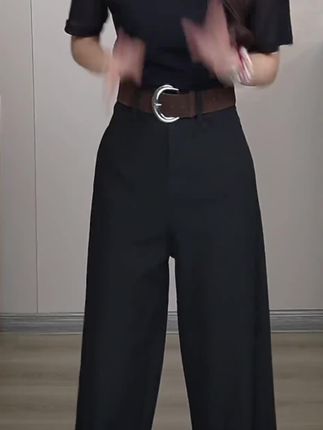 早秋新款高腰显瘦休闲百搭阔腿垂感西装裤8924(带腰带)#西装裤 #时尚穿搭 #气质穿搭 #穿出自信穿出美丽 #穿出高级感@DOU+小助手 @DOU+上热门