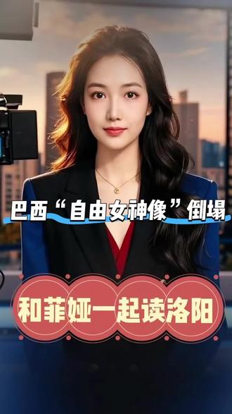 🎙️热点:巴西“自由女神像”倒了,头部和手臂被摔碎!#自由女神 #巴西