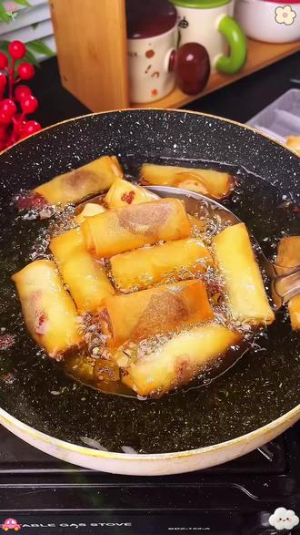 春卷豆沙春卷春卷半成品油炸小吃速冻面食春卷半成品早餐速食#春卷 #豆沙春卷 #油炸春卷 #速冻面食 #半成品美食