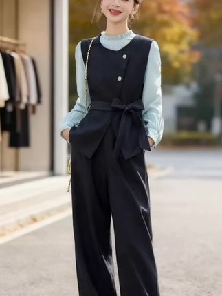 #职业套装#时尚洋气#高级感穿搭#气质穿搭#阔腿裤套装@抖加🔥上热门🔥dou+🔥热点宝 @DOU+上热门 @DOU+小助手