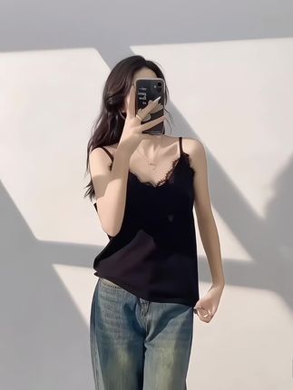 超绝蕾丝吊带!单穿内搭各有风格!夏秋两季出片全靠它!#蕾丝吊带 #吊带背心 #蕾丝吊带背心 #吊带穿搭拍照姿势 #吊带穿搭