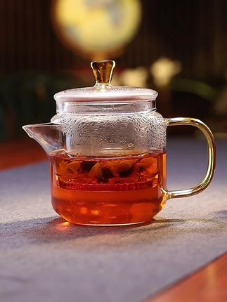 一杯清茶,品尽人生沉浮#泡茶壶 #茶壶茶具 #沏茶壶 #煮茶壶 #玻璃茶壶