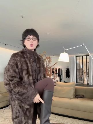 KOKO WANG秋冬新款弹力羊皮显瘦高级舒适百搭长筒靴#休闲搭配 #百搭鞋子 #时尚穿搭 #舒服又百搭