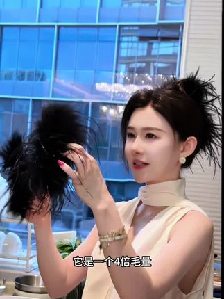 四倍毛量大号发饰抓夹高马尾发夹女毛毛黑色发抓抓夹夹子头发发箍#发夹 #时尚 #大号 #推荐 #黑色系 @DOU+好生意 @DOU+小助手