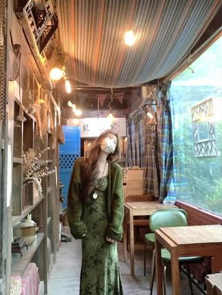 设计感镂空针织开衫长袖毛衣+鱼尾吊带裙女气质连衣裙两件套D720@DOU+上热门 @抖音小助手
