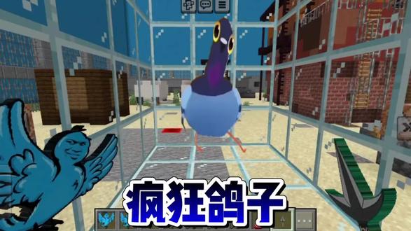 我们今天逃离的是疯狂鸽子#我的世界#逃离