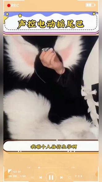 大号声控遥控电动狐狸毛绒cos可动电动尾狐狸大尾巴#电动尾巴 #情侣日常 #搞笑