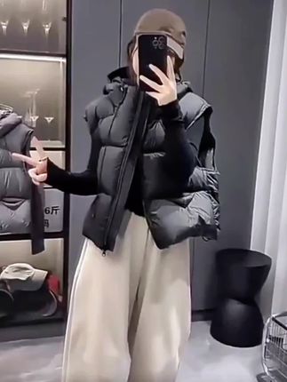 小个子马夹秋冬季新款女款气质服装#保暖背心#马甲外套#女士马甲
