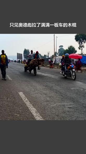 纯手工打造的小板车,当地的交通支柱,可拉货千斤!