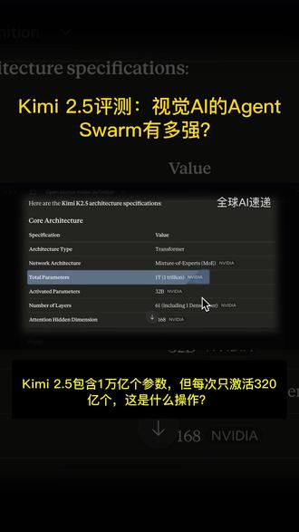 Kimi 2.5评测:视觉AI的Agent Swarm有多强 AI模型还能当更好的管理者?这事儿是不是有点扯?
Moonshot最近发布了Kimi K2.5,号称是最强大的开源模型,视觉智能代理?听起来就很厉害。
不过官方宣传是开源模型,实际上它只是个开放权重模型,这可差远了。
Kimi 2.5包含1万亿个参数,但每次只激活320亿个,这是什么操作?
这意味着它能用更低的成本,达到同样高的精度,这个逻辑处理非常细腻。
Kimi K2.5还是原生多模态模型,在代码和视觉能力上都有很强的表现。
体验如何?Opera Neon这款浏览器能直接生成应用,效率直接拉满。
Kimi模型还能指挥Agent Swarm,在多个任务间协调,这才是它真正的实力。
Kimi用Agent来处理每个页面,迁移速度更快,这功能用起来!
Kimi 2.5擅长用视觉来编码,直接上传视频,它就能自动生成代码,这功能落地场景很广。
AI Labs Pro社区里有所有prompt、代码,快去试试Kimi 2.5的视觉Agent Swarm吧!
#AI #科技 #效率 #Agent #自动
#A#I#科#效#A自动Agent效率科技I