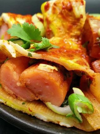 #东北大妈烤冷面 #家常美味 #轻食简餐 #烤冷面做法 #懒人美食 东北大妈商用家用烤冷面皮大片