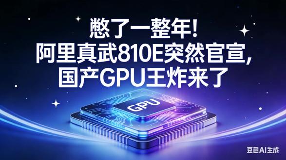 阿里真武 810E 突然官宣,国产 GPU 王炸来了