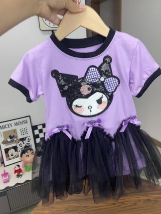 家有女儿的闭眼入,没有小孩不喜欢#库洛米连衣裙 #生女儿就是用来打扮的 #甜美穿搭 #女童连衣裙 #谁穿谁好看系列