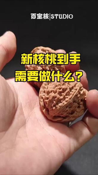 新核桃到手后该怎么清理?#文玩核桃 #盘核桃 #文玩核桃知识 #文玩新手 #麻核桃