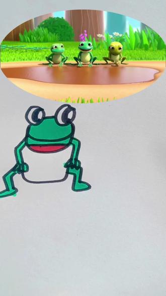 萌鸡小队简笔画#简笔画 #创意儿童画 #动画