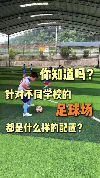 你知道吗?针对不同学校的足球场配置也不同?#足球 #足球场 #人造草坪 #草坪 #学校
