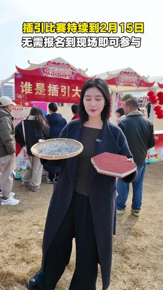 插引比赛持续到2月15日,无需报名到现场即可参与!#醴陵插引比赛报名 #醴陵新年活动