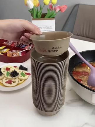 【9快9抢50只】稻壳一次性餐具碗加厚可降解家用户外火锅#稻壳一次性碗 无论是家里聚餐还是户外野餐都很方便#一次性碗#一次性稻壳碗#超便宜超划算 #厨房好物