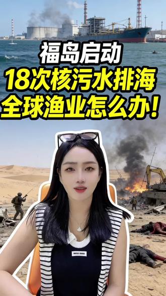 在中东战乱的时候,福岛竟然悄悄启动第18次核污水排海#核污染 #商业