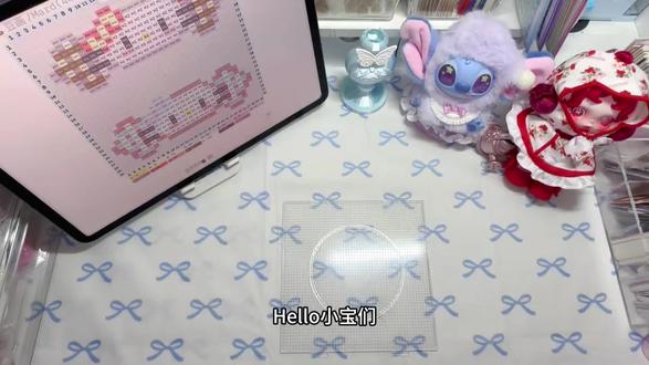 kitty拼豆发夹图纸放评论区啦 图纸来自于@ 知愉#拼豆 #拼豆图纸 #拼豆教程