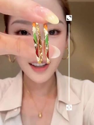 TWINS LULU 流光风 秋上新 轻奢首饰波浪纹耳环女秋上新TSL2825 #好物分享 #好物推荐 #好物 #居家好物