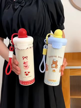 水杯女新款2025高颜值保温杯大容量吸管杯学生上学专用冰霸茶杯子#保温杯 #高颜值保温杯 #大容量保温杯 #冰霸杯 #好物推荐🔥