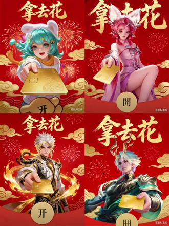 王者红包封面制作教程,王者红包封面ai生成指令,王者红包豆包指令#王者荣耀#春节快乐的n种方式#王者红包封面#豆包ai ,#豆包P图已经nextlevel了